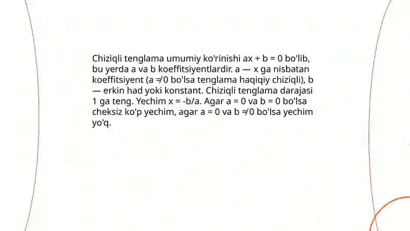 Tenglamalar.Kavadrat tenglama chiziqli tenglama mohichehra 4