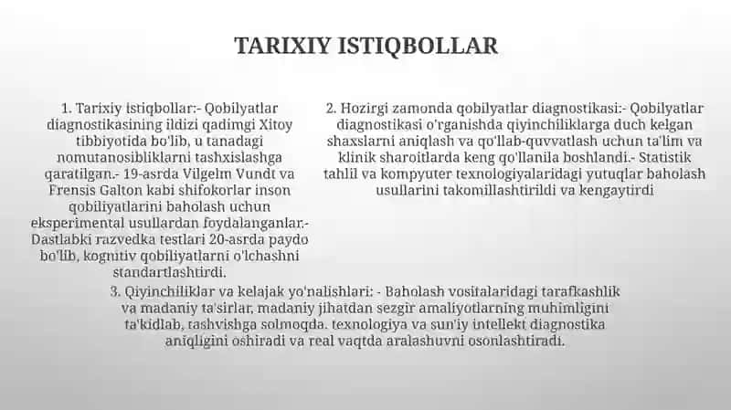 Qobilyatlar Diagnostikasi 4