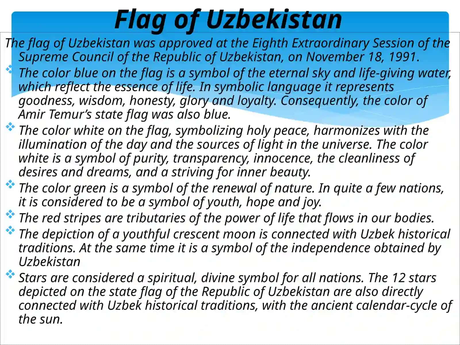 Uzbekistan: brief information and national symbols 4