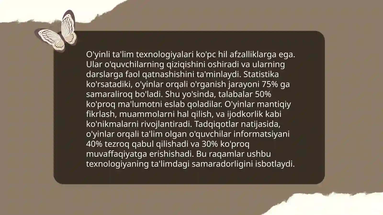O'yinli Ta'lim Texnologiyalari 4