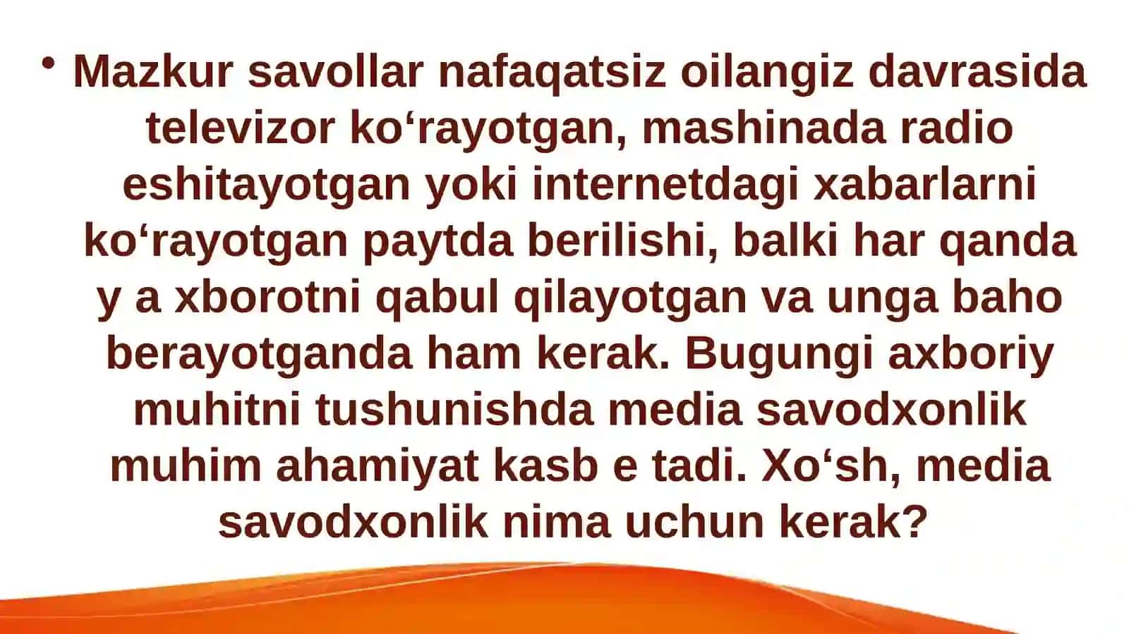 MEDIANING AUDITORYAGA TA`SIRI 4