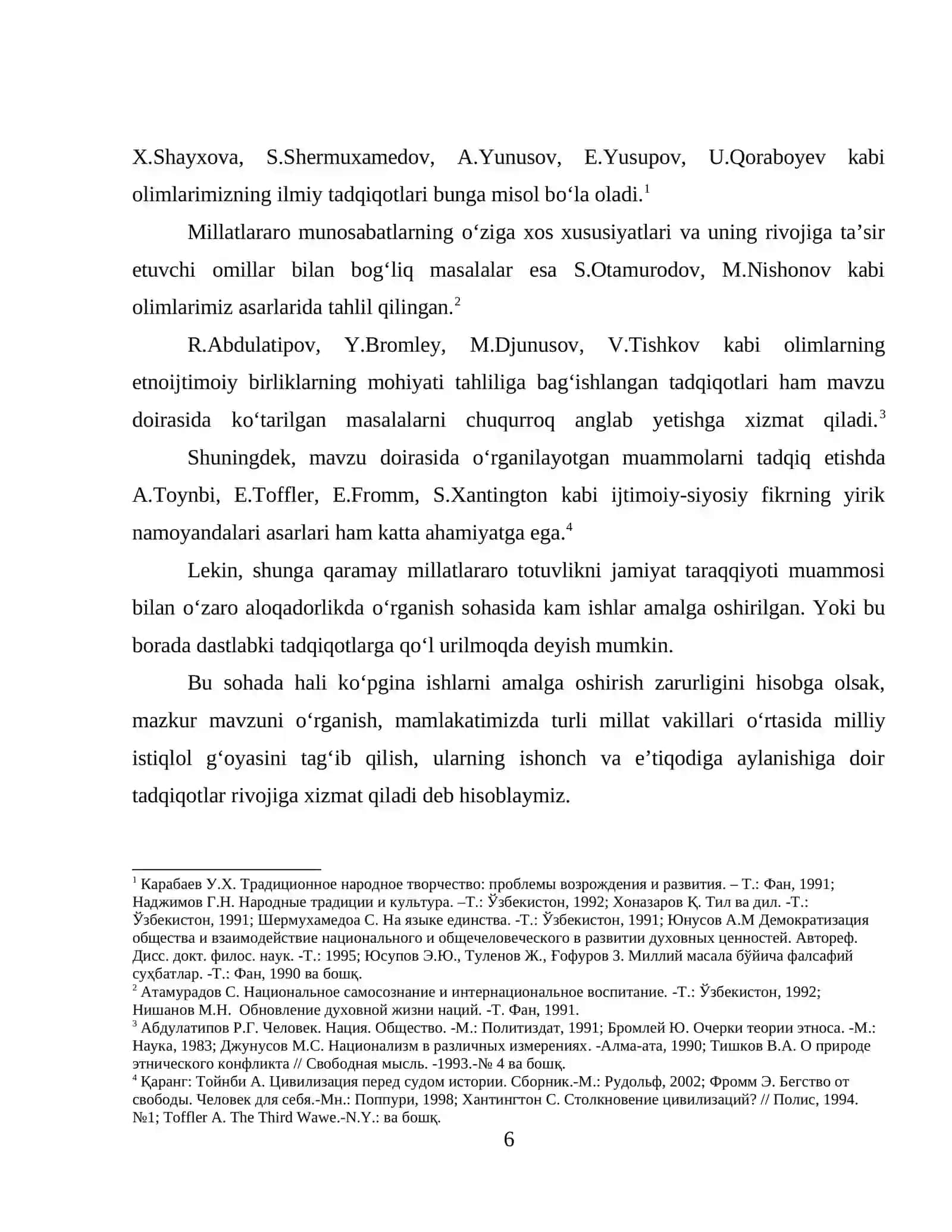 MILLATLARARO TOTUVLIK VA JAMIYAT TARAQQIYOTI 4
