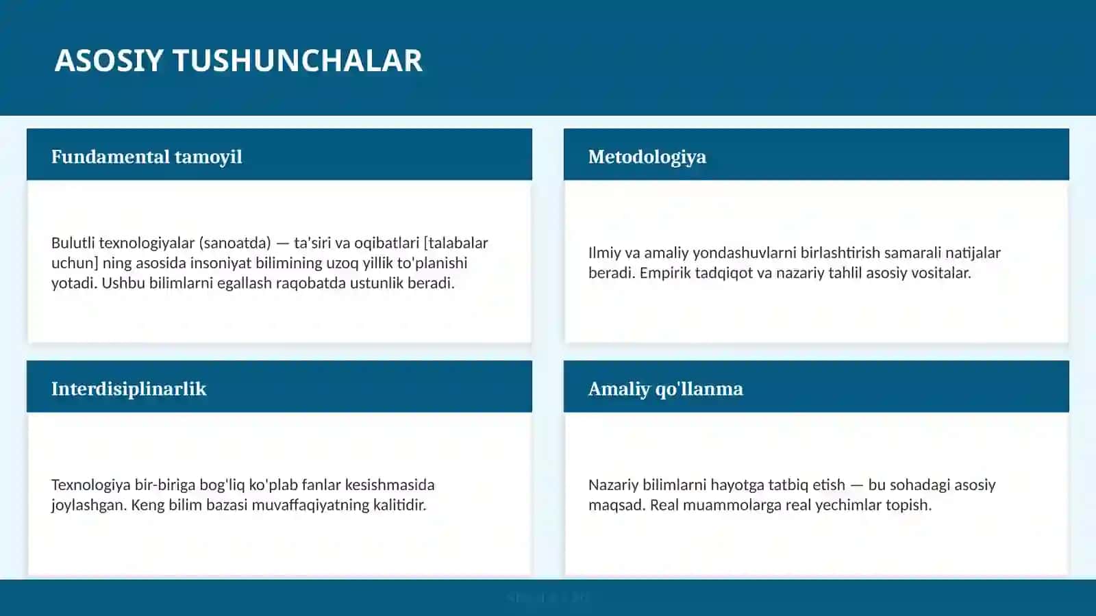 Bulutli texnologiyalar (sanoatda) — ta'siri va oqibatlari [talabalar uchun] 4