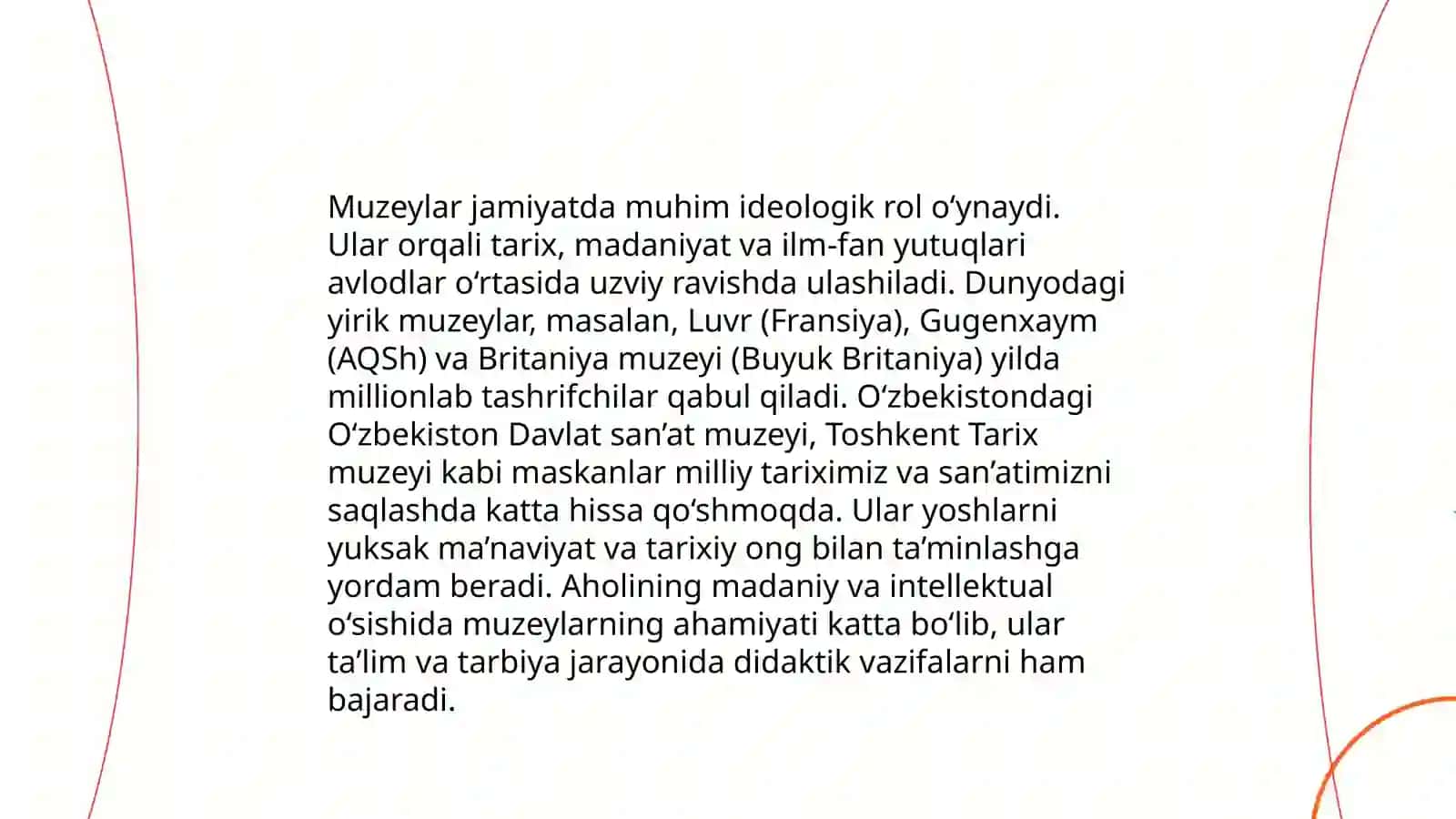 Sovet hukumatining muzeylar sohasida chora tadbirlari 4