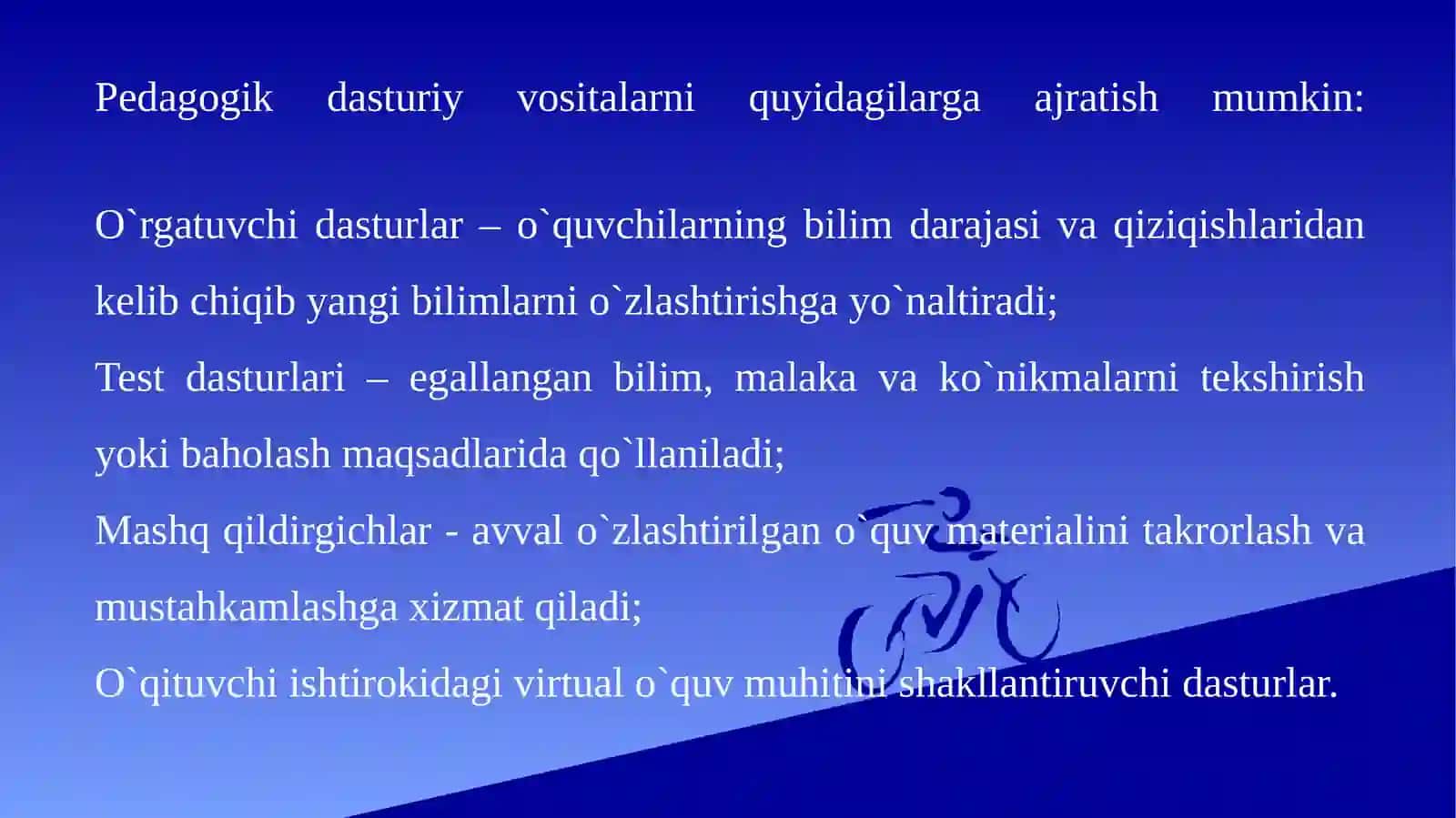 Pedagogik dasturiy vositalar 4