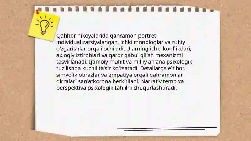Abdulla Qahhor hikoyalari tahlili 4