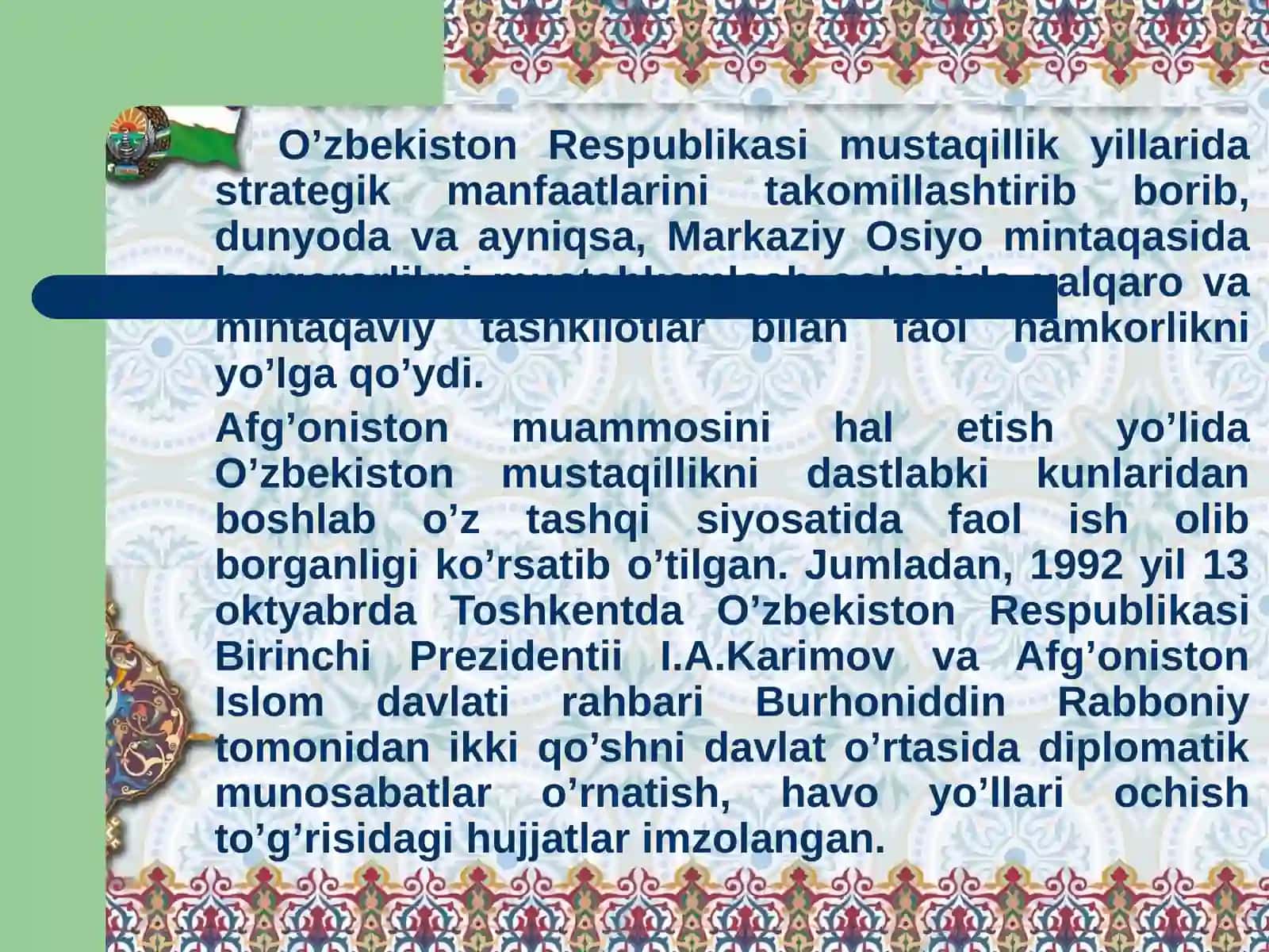 Xavfsizlikning Markaziy Osiyodagi o'rni 4