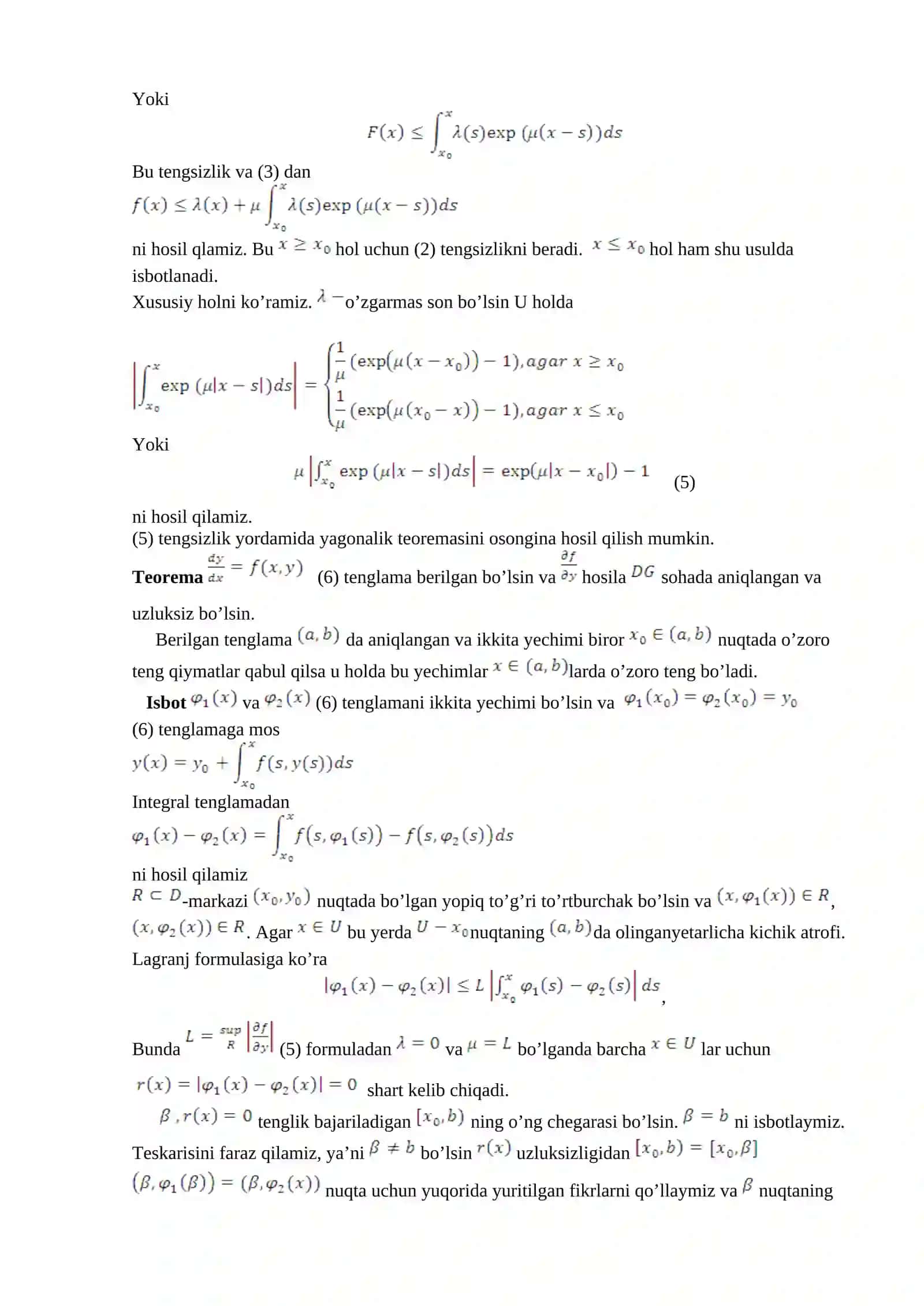 Differensial tenglamalarning normal 4
