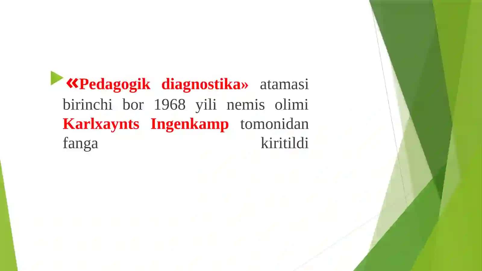 Pedagogik diagnostika predmetlari tarixiy rivoji 4