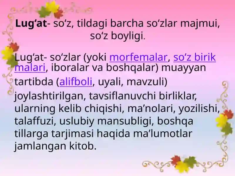Lug’atlar va ularning asar matnlari sharhida g‘orli 4