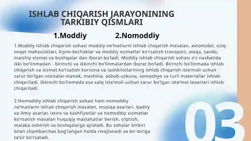 Ishlab chiqarish jarayonalarining mazmuni 4