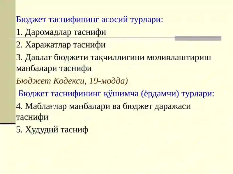 Бюджет таснифи 4