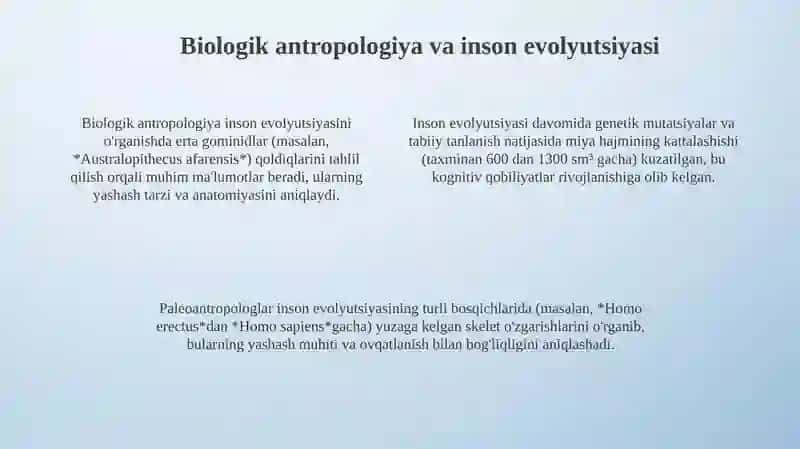 Inson antropologiyasi 4