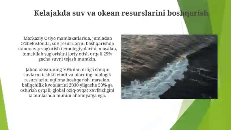 Suvdan foydalanishning dolzarbligi 4