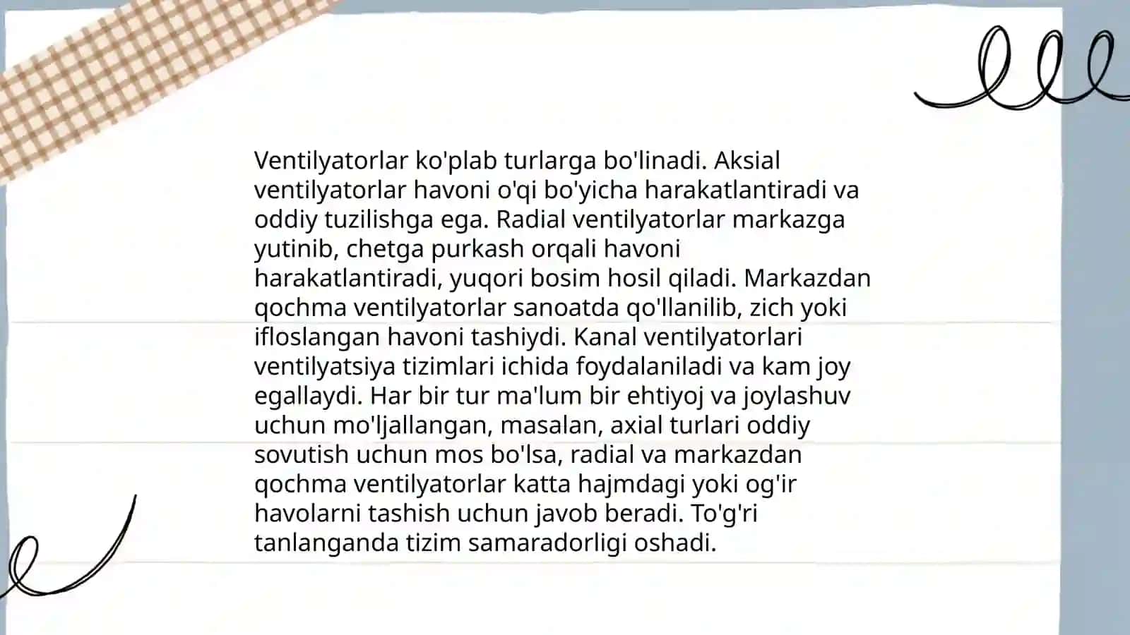 Ventilyatorlarni aerodinamik xarakteristikasi 4