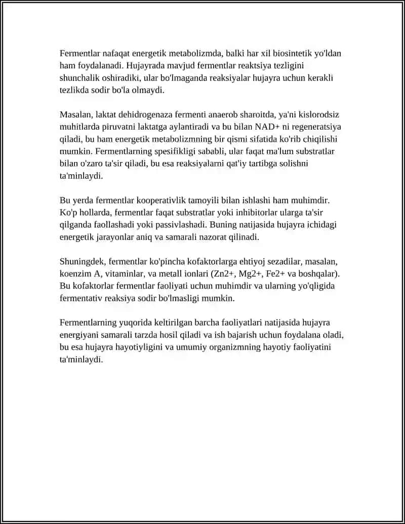 FERMENTLAMING HUJAYRA ISHIDAGI ROLI 4