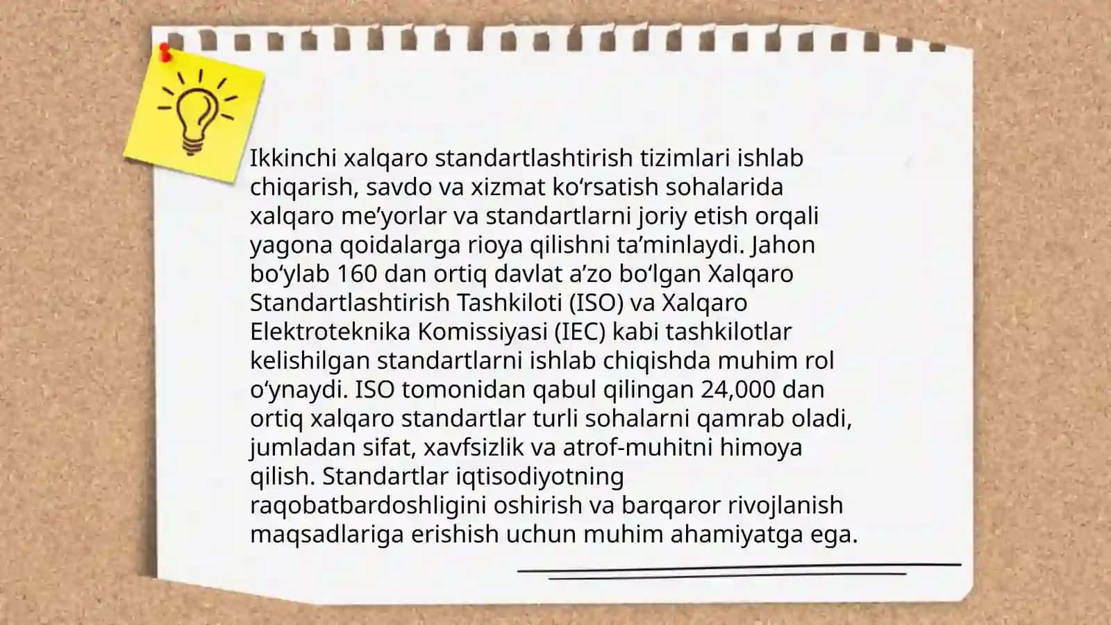 Standartlashtirish usullarini oʻrganish 4
