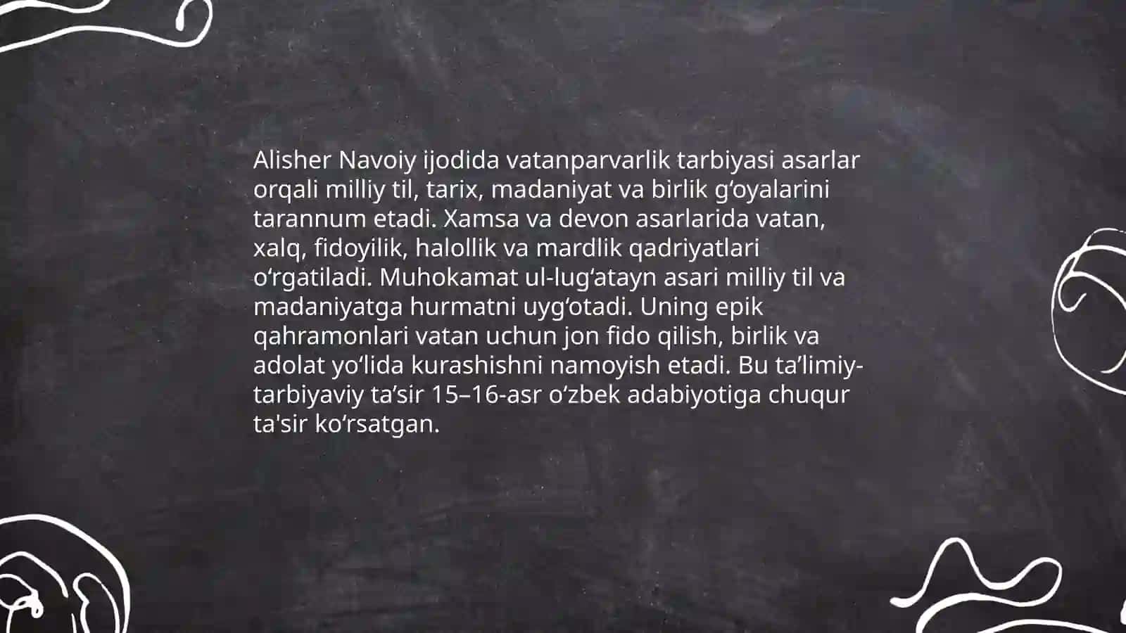 Alisher Navoiy asarlarining tarbiyaviy ahamiyati 4