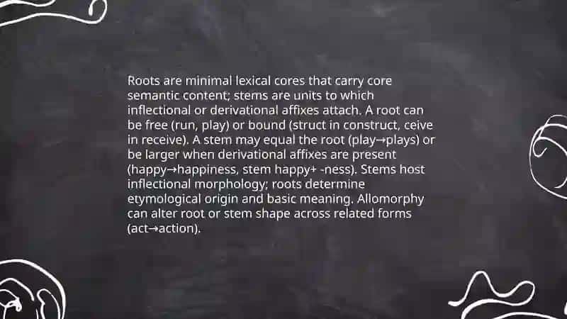 Morphological structure of the English words 4