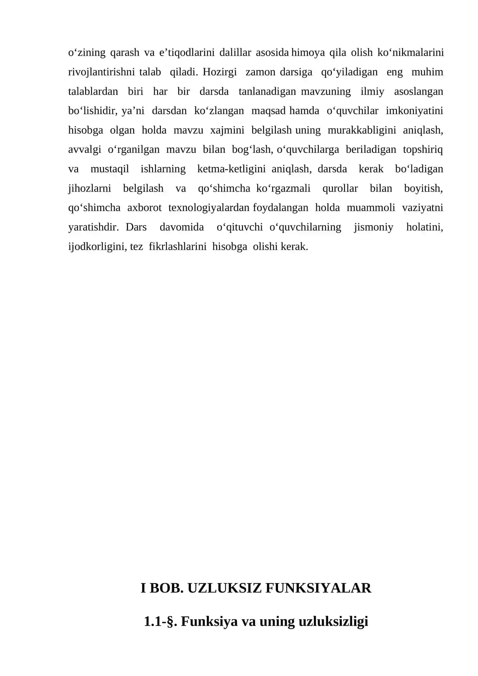 Bir oʻzgaruvchili uzluksiz funksiyalar 4