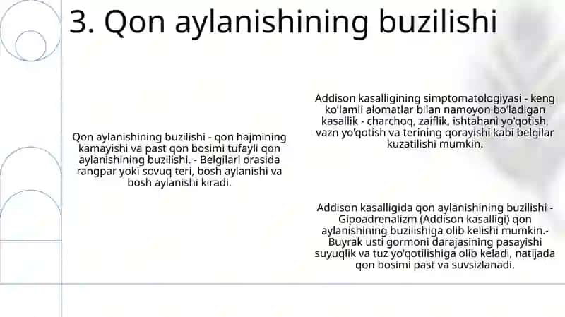 Addison Kasalligi Simptomatologiyasi 4