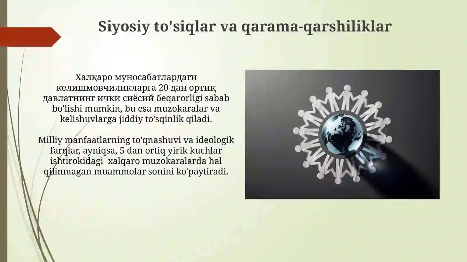 Xalqaro munosabati va ularning kechikishi 4