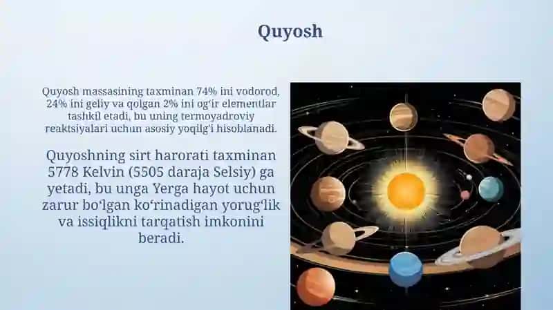 Quyosh sistemasivasayyoralar 4