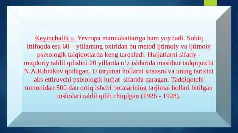 Kontent analiz metodi mazmun mohiyati 4