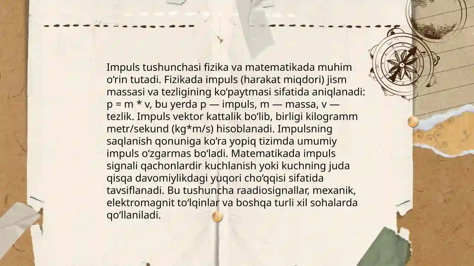 Harakat miqdorini saqlanish qonuni 4