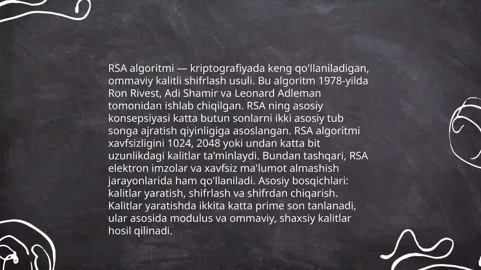 Ochiq kalitli kriptografiya algoritmlari 4