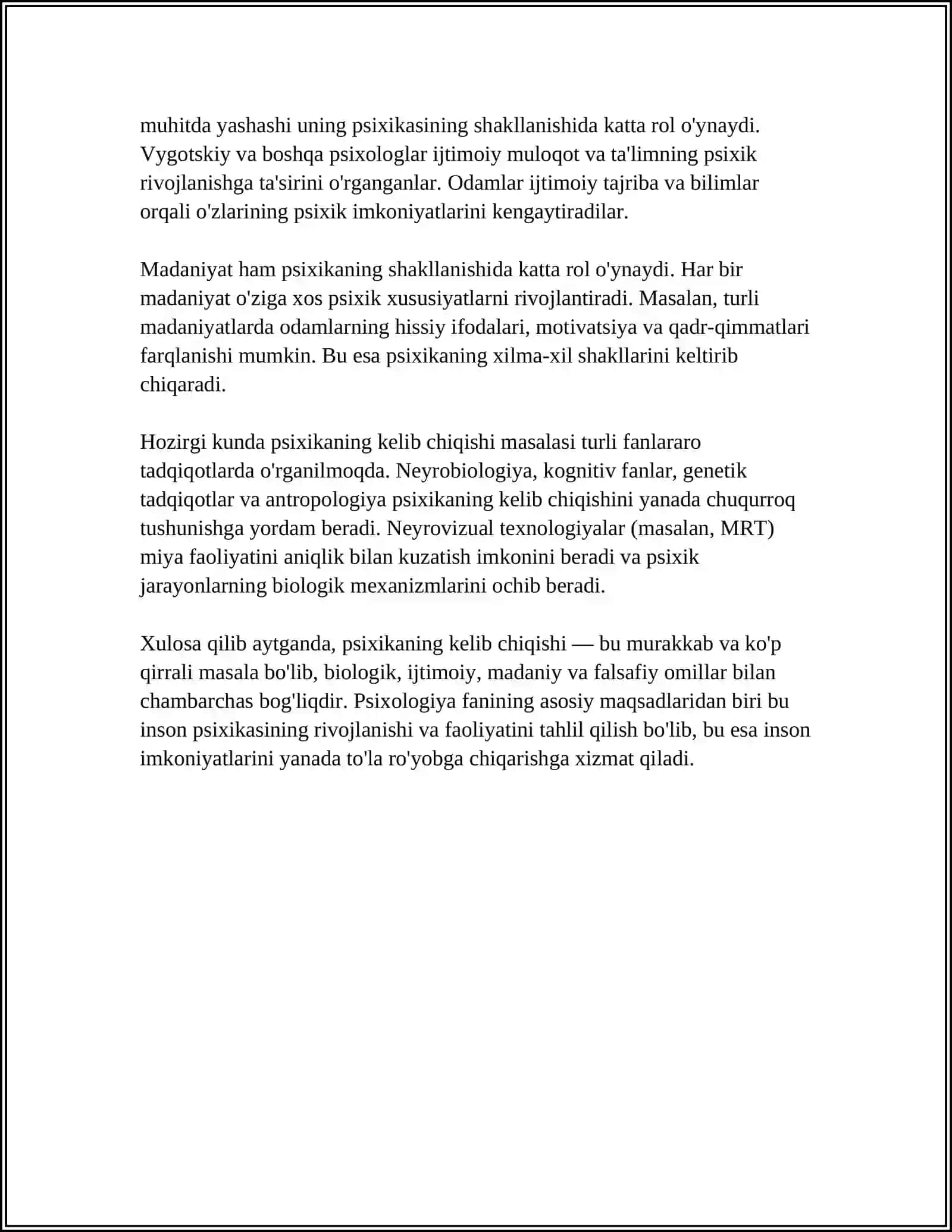 PSIXIKANING FILOGENETIK TARAQQIYOTI 4