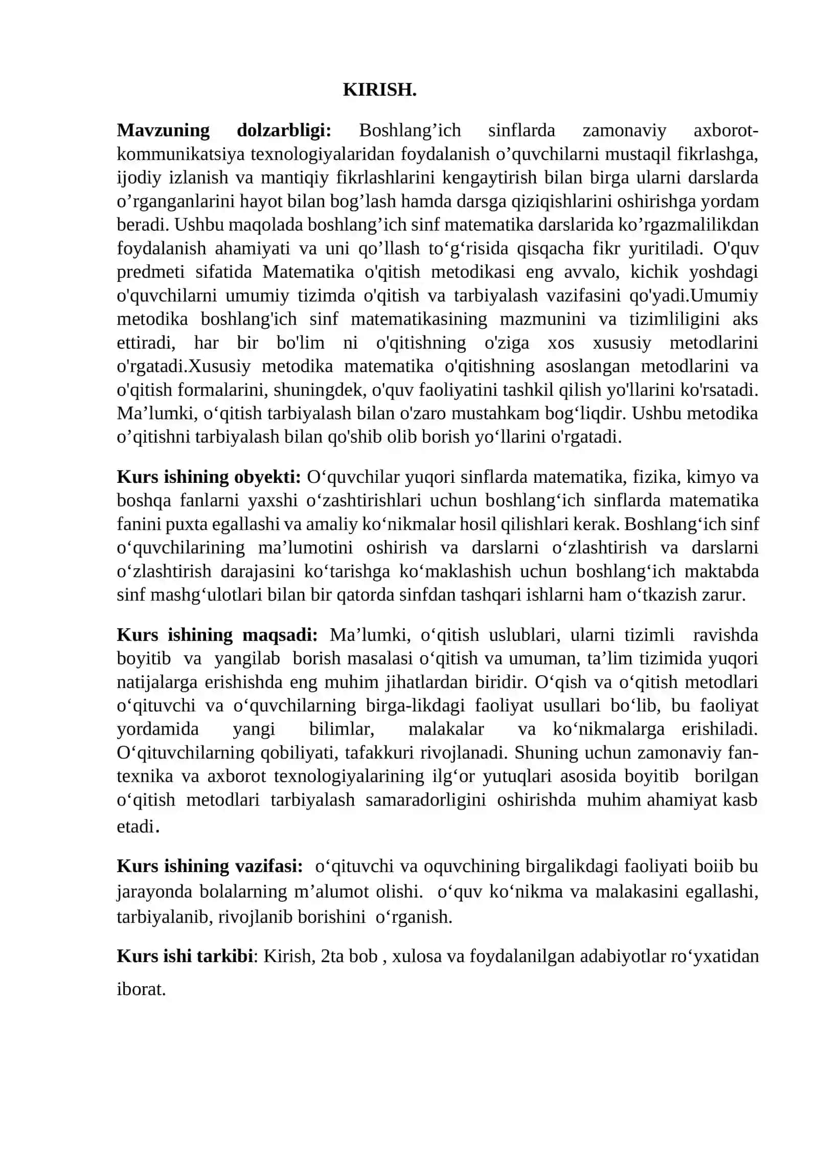 Boshlang‘ich sinf matematika darslarida ta’lim vositalaridan foydalanish metodikasi 4