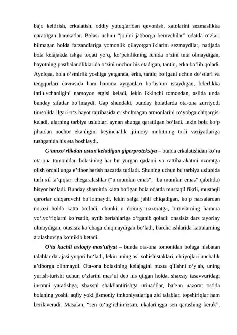Ota onalik ustanovkalarining ko‘rinishlari 4