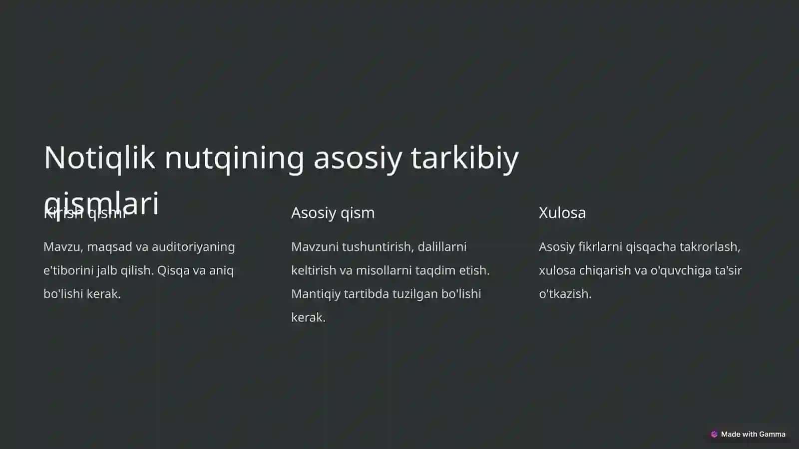 NOTIQLIK NUTQI VA OCHIQ
PODIUM 4