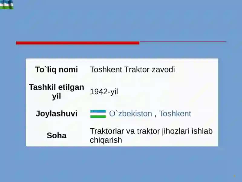 TOSHKENT TRAKTOR ZAVODI 4