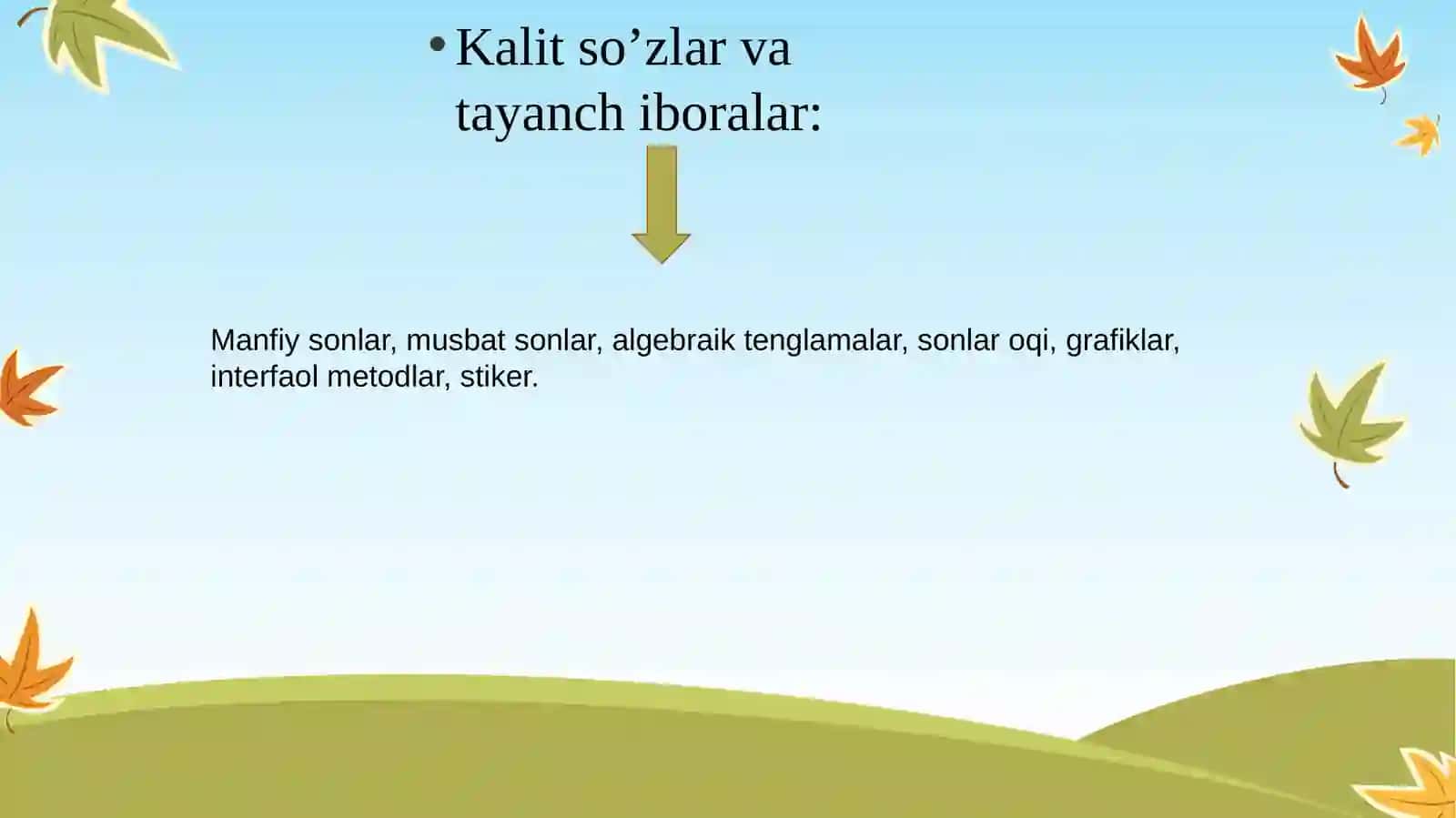 17-mavzu:Butunsonlar.Butunmanfiysonlar 4