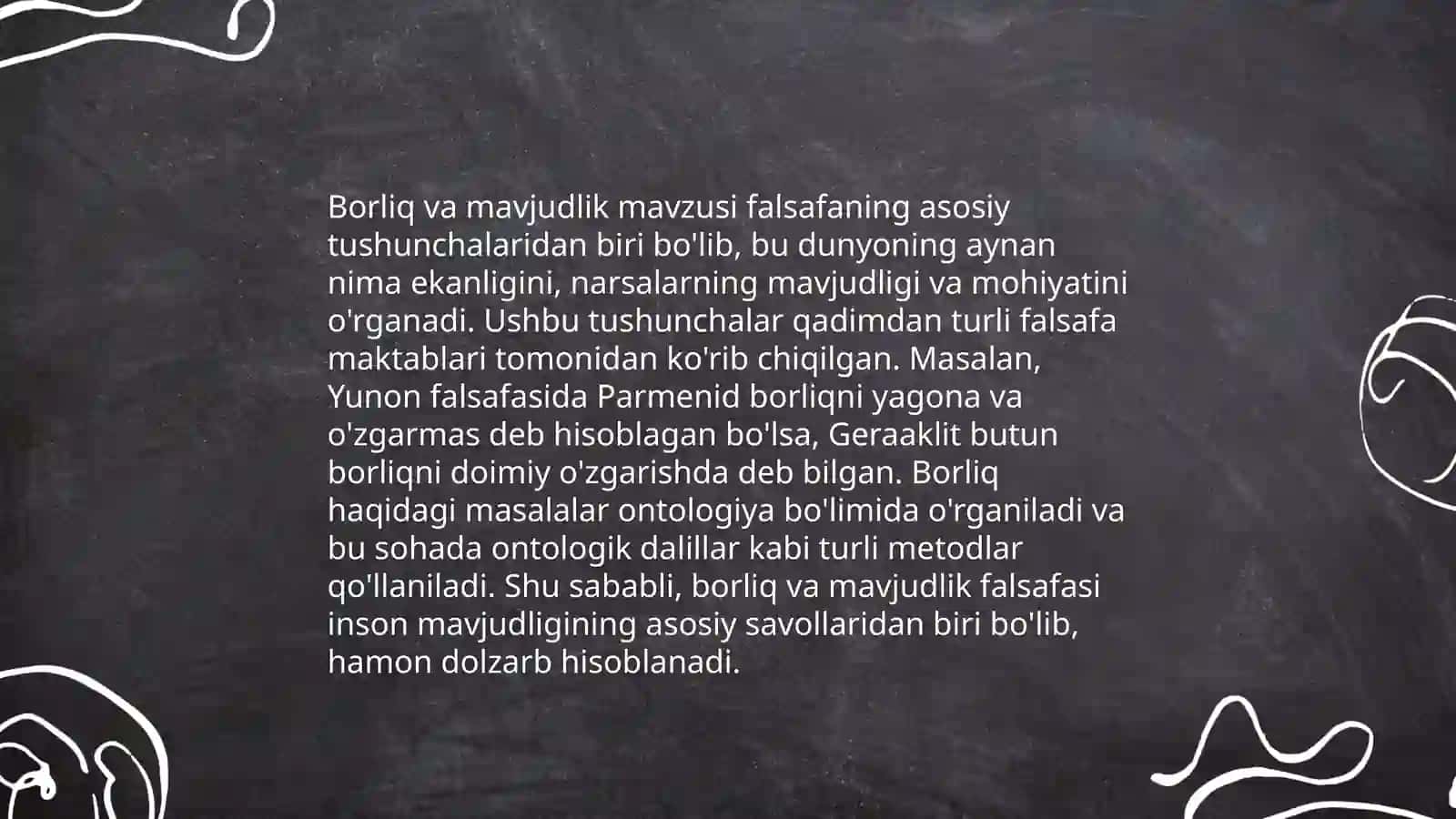 Borliq falsafasi 4