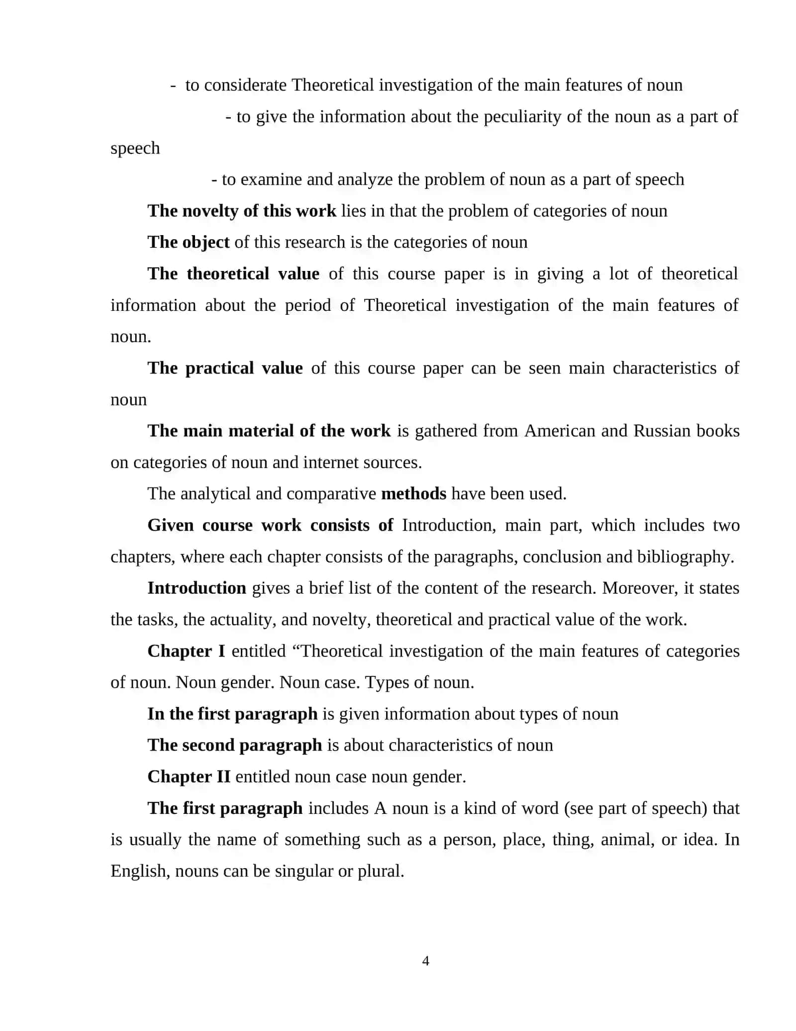 Noun and its Categories in English Language 4