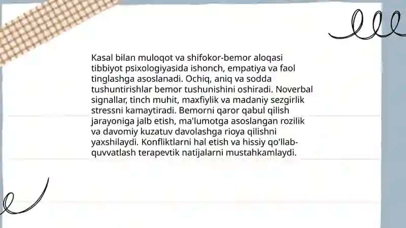 Tibbiyot psixologiyasi 4