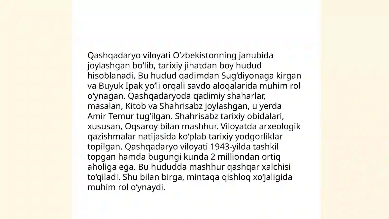 Qashqadaryo geografiyasi 4