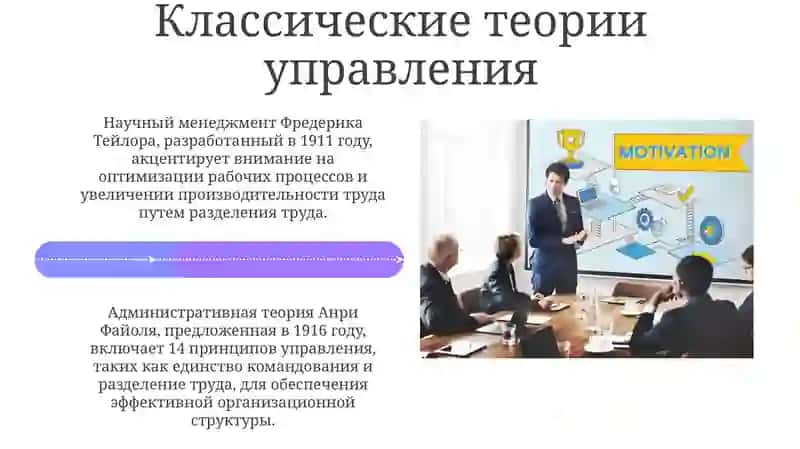 Основные теории управления 4