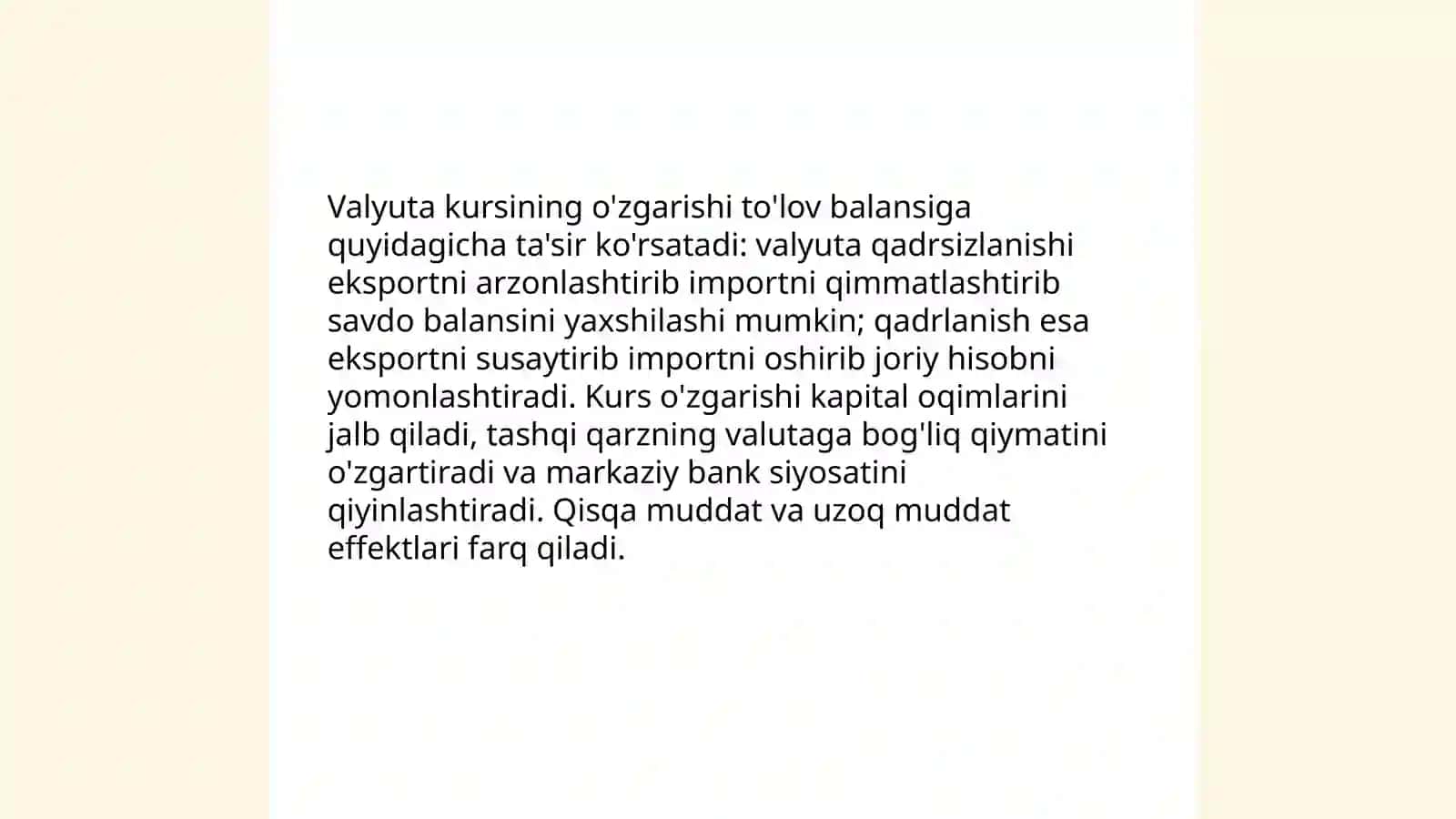 To'lov balansi valyuta kursi 4