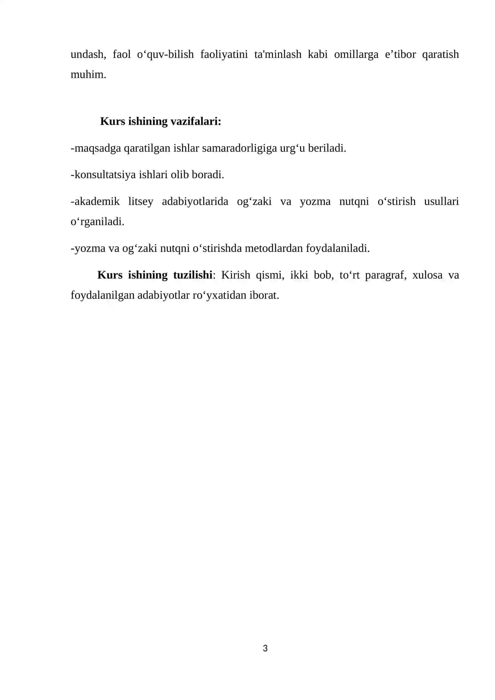 O‘zbek tili va adabiyoti yo‘nalishi kurs ishi 4