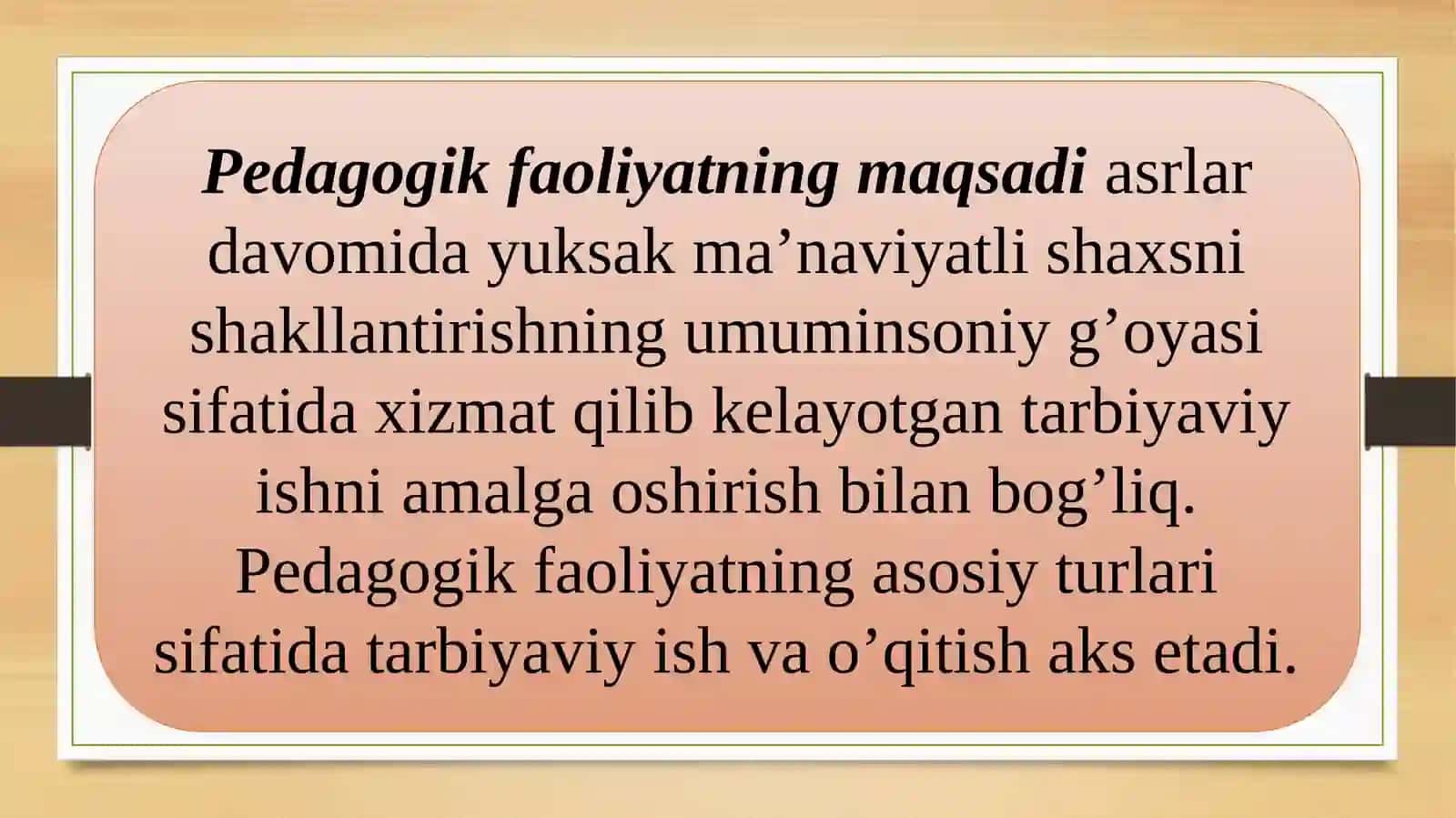 Pedagok jamoada axloqiy tartibga solishning o’ziga xos xususiyati 4