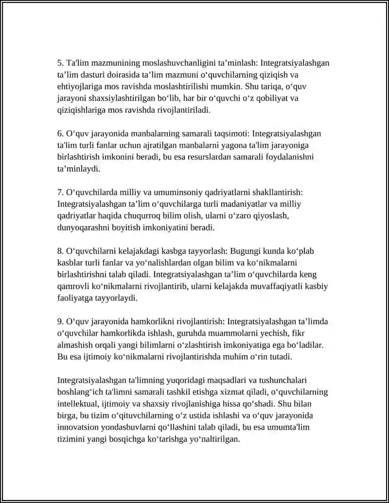 Boshlang‘ich maktabda integratsiyalashgan ta‘lim 4