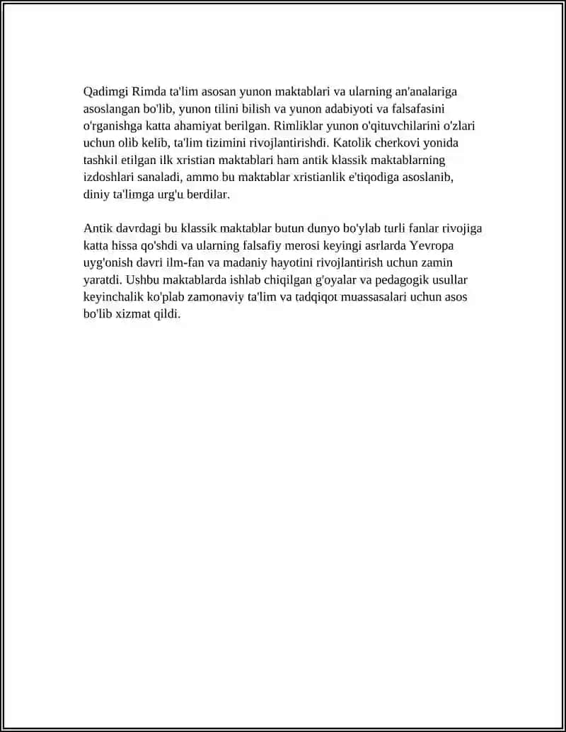 ILK KLASSIK MAKTABNING SHAKLLANISHI 4