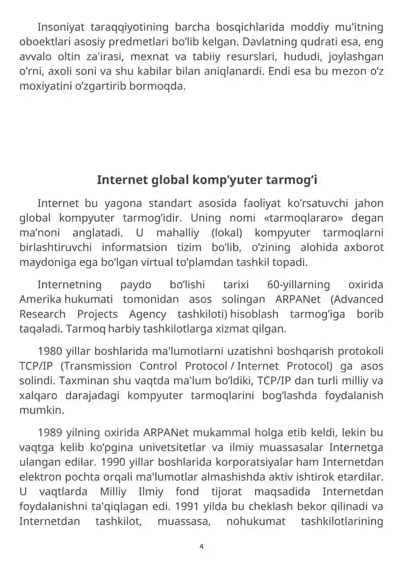 WEB TEXNALOGIYALAR ASOSLARI. HTML TILLARI 4