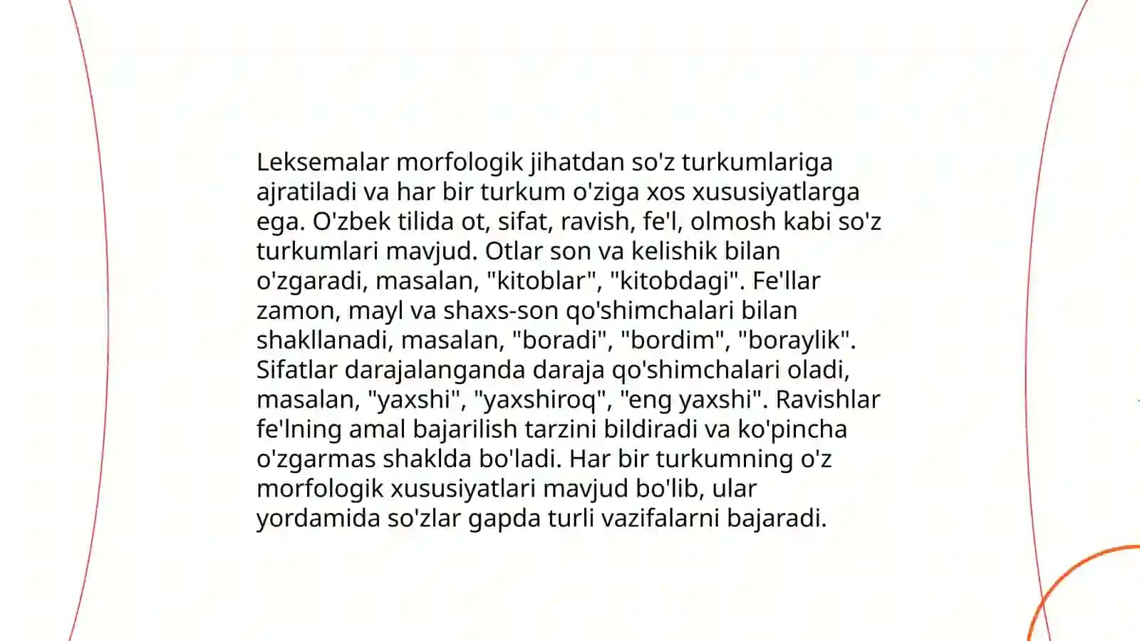 Leksemalarning darajalanishi 4