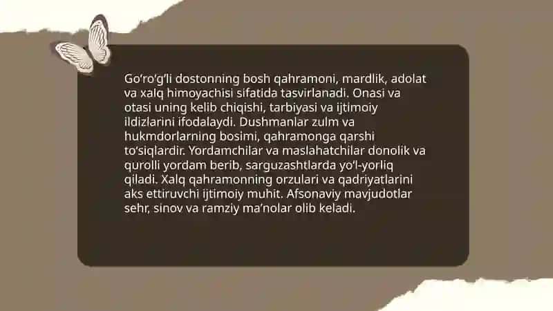 Goʻroʻgʻlining tugʻilishi dostoni haqida 4