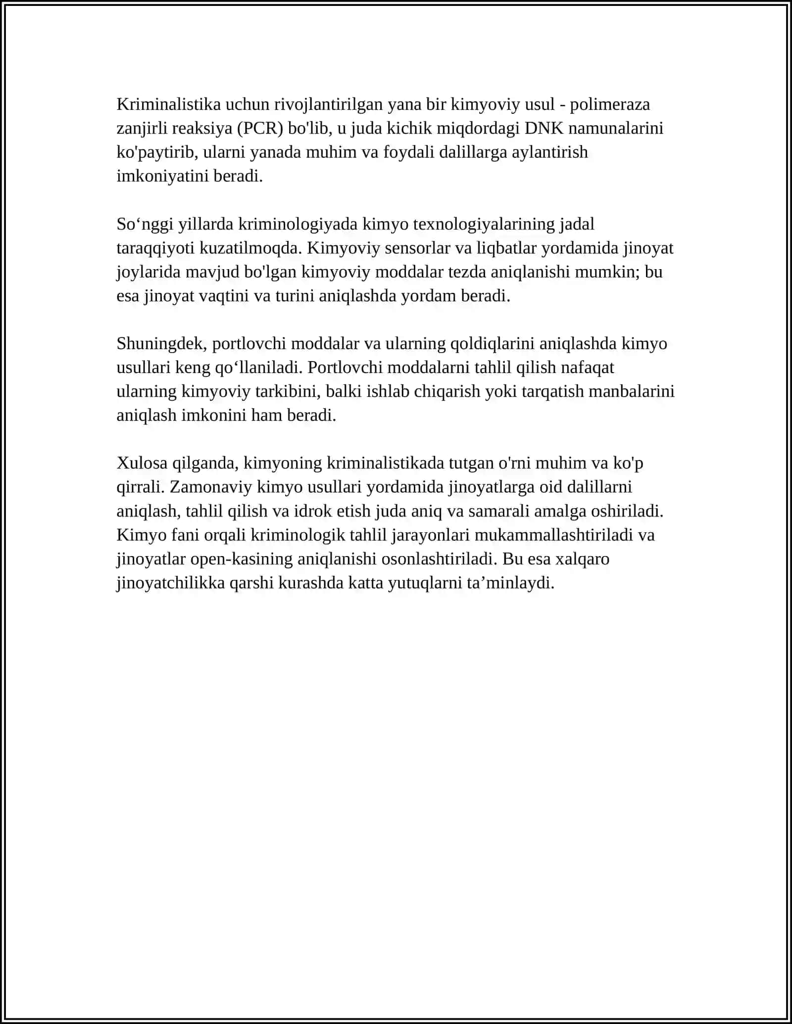 KRIMINALISTIK ADA KIMYONING ÖRNI 4